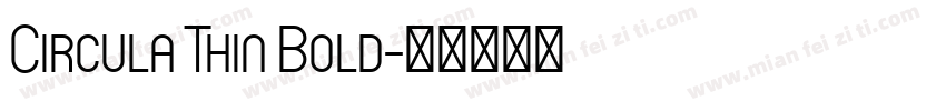 Circula Thin Bold字体转换
